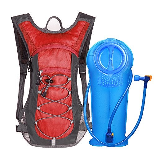 Unigear Hydration Pack Backpack with 70 oz 2L Water Bladder for Running Hiking Cycling Climbing Camping Biking Red - Image 1