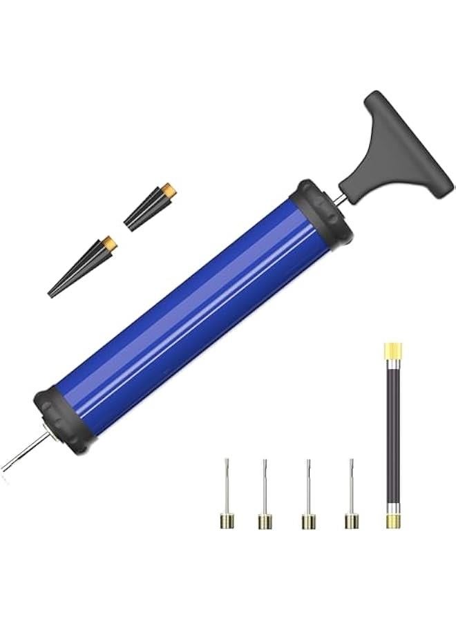 Generic Portable Ball Pump,Air Pump Inflator Kit with Needle,Nozzle, Extension Hose for Basketball Football Volleyball Rugby Exercise Sports Ball  - Image 1