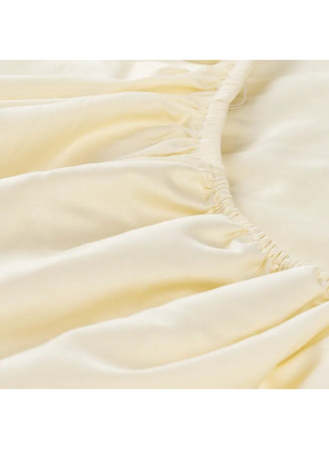 OC HOME ملاءة استر المجهزة 180x200 سم - عاجي - Image 3