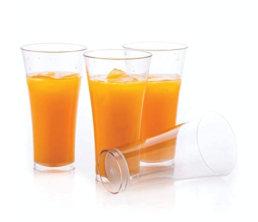 Everbuy 6 Pcs Plisner Polycarbonate Unbreakable MultiPurpose Transparent WaterJuice Glass Set 300 ML - Image 3
