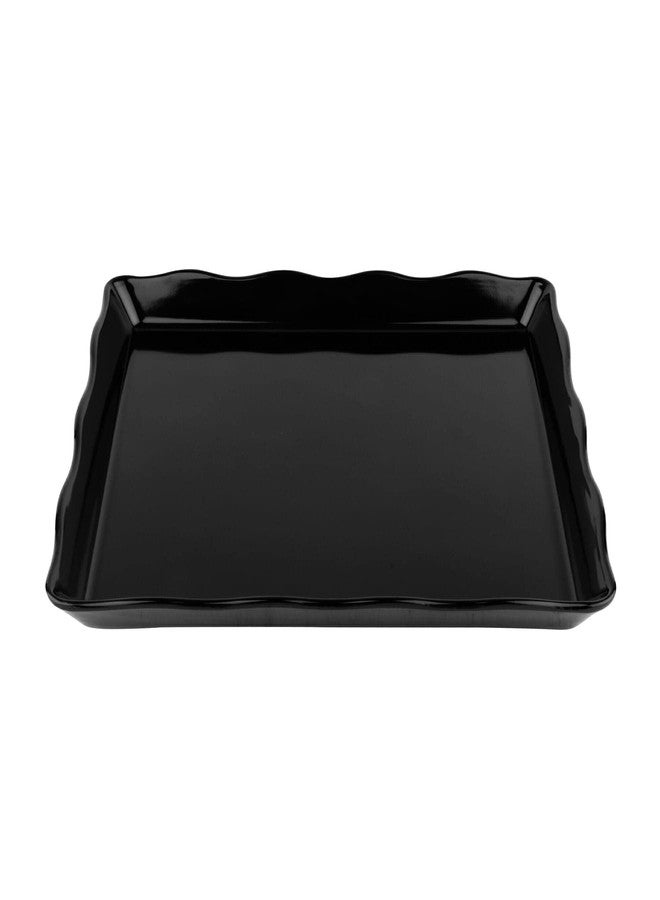 Get G.E.T. ML-155-BK Melamine Food Service Display Tray, 14" x 11.5", Black - Image 1