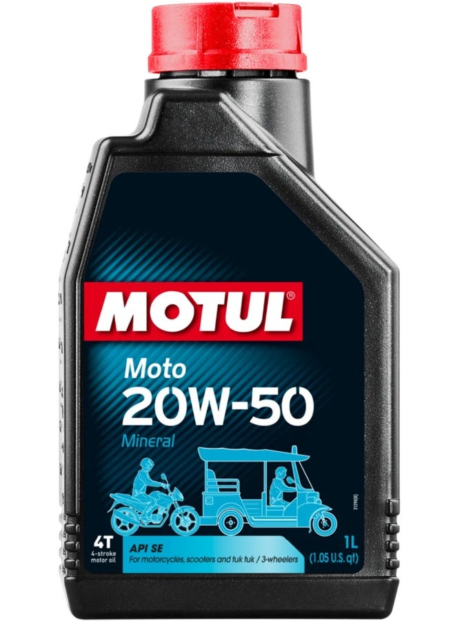 MOTUL Motorcycle Engine Oil MOTO 20W50 1L