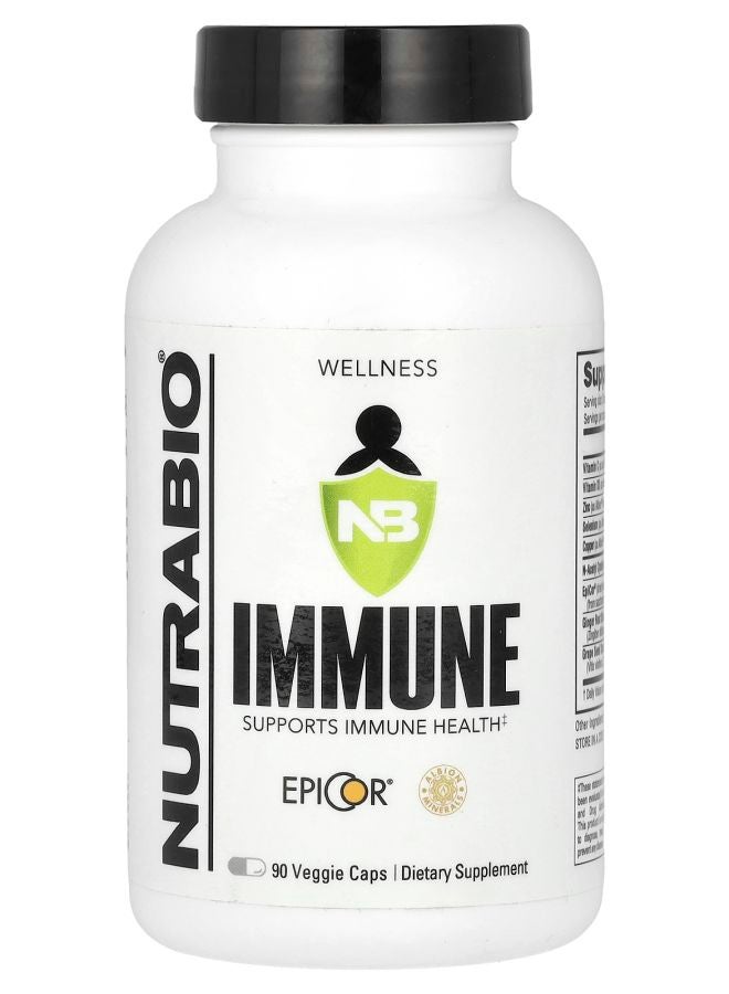 NutraBio Immune 90 Veggie Caps - Image 1