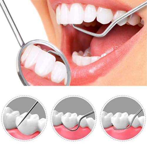 Gozaqe 7 Pcs Stainless Steel Dental Floss Toothpicks Set With Aluminum Tube - Portable Teeth Cleaning Picks Flosser for Personal Care and Braces - Image 5