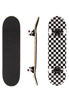 Arabest Skateboards for Beginners 80*20cm Complete Standard Skateboard for Girls and Boys, 7 Layer Maple Double Kick Concave Skateboard for Kids and Adults  - Image 1