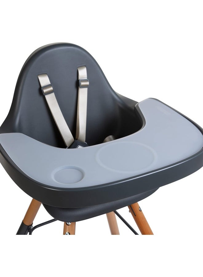 CHILDHOME USA EVOLU ONE.80Â° HIGH Chair Natural Anthracite Tray + Bumper - Image 2