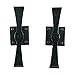 Renovators Supply Manufacturing Renovators Supply Manufacturing Renovators Supply Black Wrought Iron Shutter Dog Holders 5.8 Inches Long Decorative  - Image 2