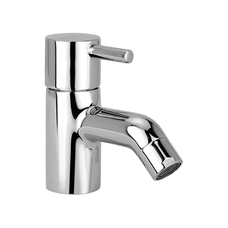 hindware صنبور ماء نوع عمود فلورا F280001CP، صنبور حوض، نحاس بتشطيب كروم | ضمان المصنع لمدة 12 سنة - Image 1