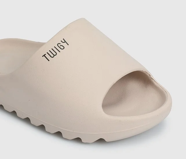 Twigy Beige Women's Beach Slippers