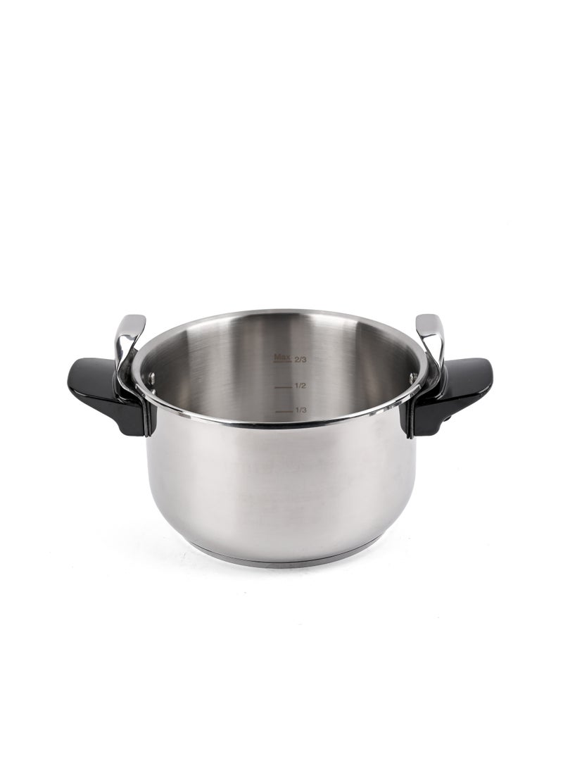 أولييرو قدر ضغط من الستانلس ستيل المقاوم للصدأ عالي الجودة للطهي الآمن والفعال سعة 5 لترات - Image 3