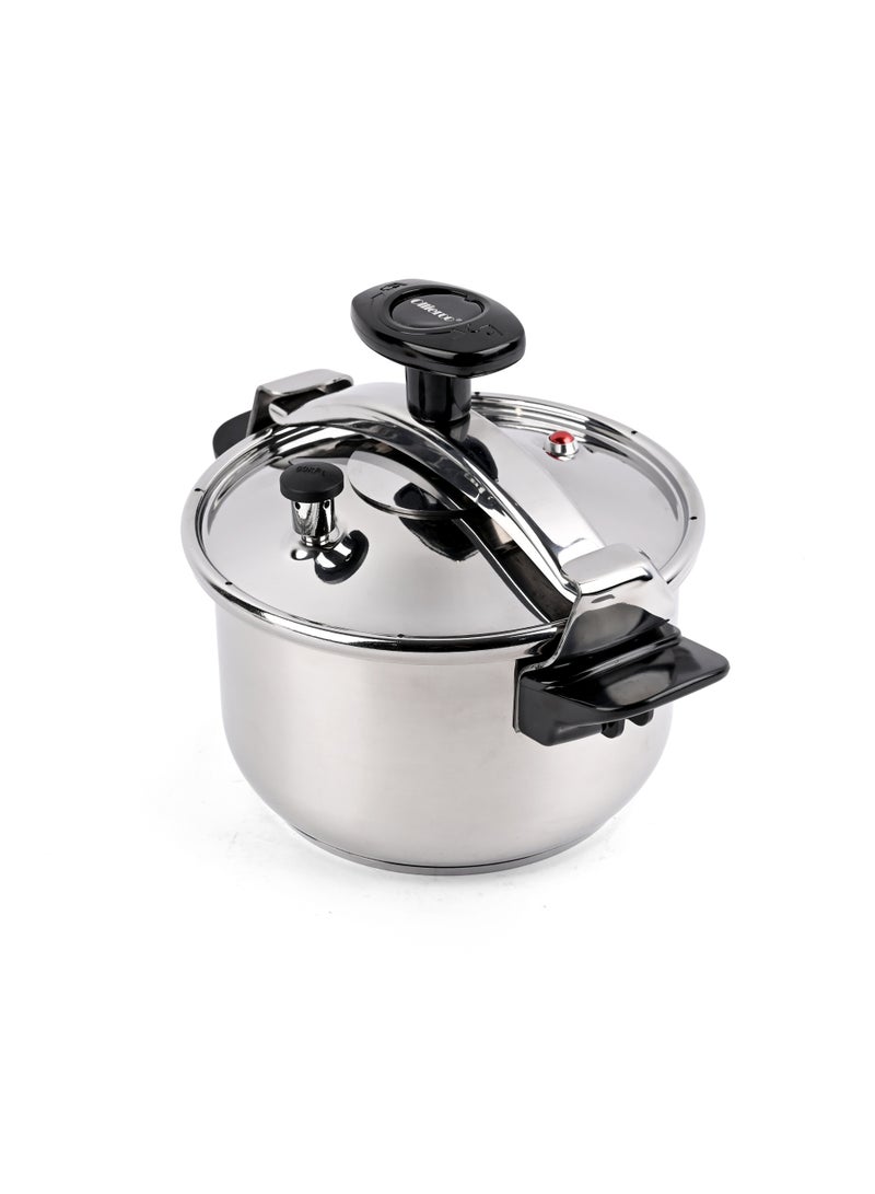 أولييرو قدر ضغط من الستانلس ستيل المقاوم للصدأ عالي الجودة للطهي الآمن والفعال سعة 5 لترات - Image 5