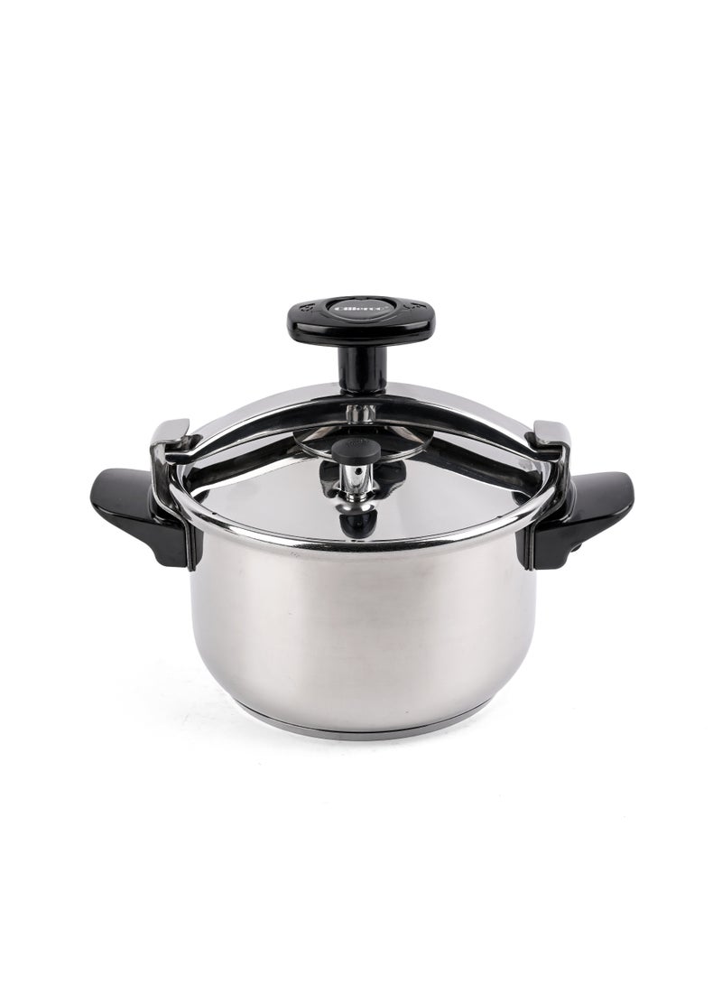 أولييرو قدر ضغط من الستانلس ستيل المقاوم للصدأ عالي الجودة للطهي الآمن والفعال سعة 5 لترات - Image 1