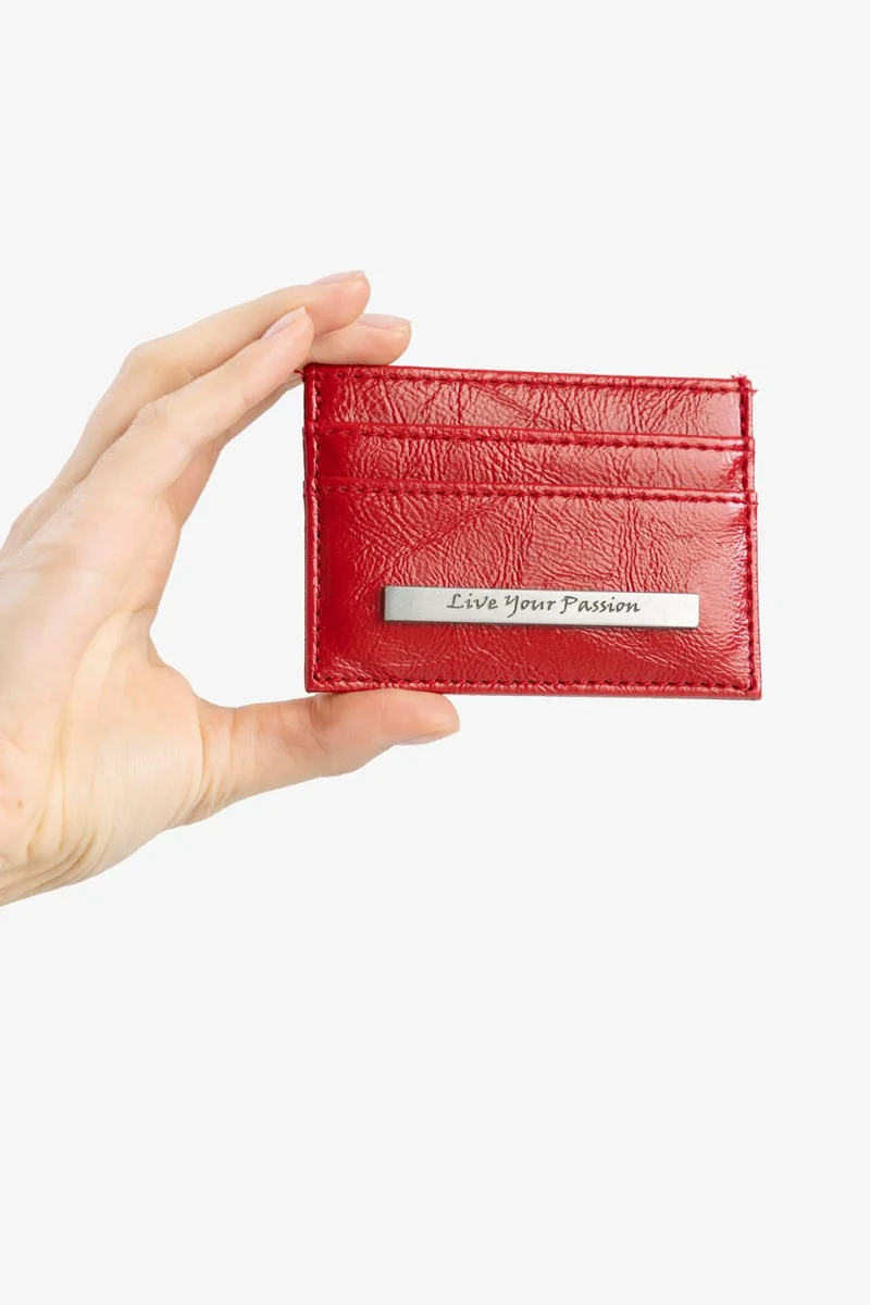 ديفاكتو Woman Faux Leather Business Card Wallet