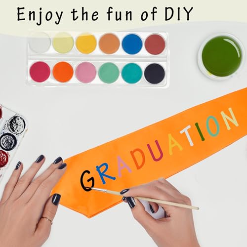 GraduationMall Unisex Adult Plain Graduation Stole 60" Orange - Image 4