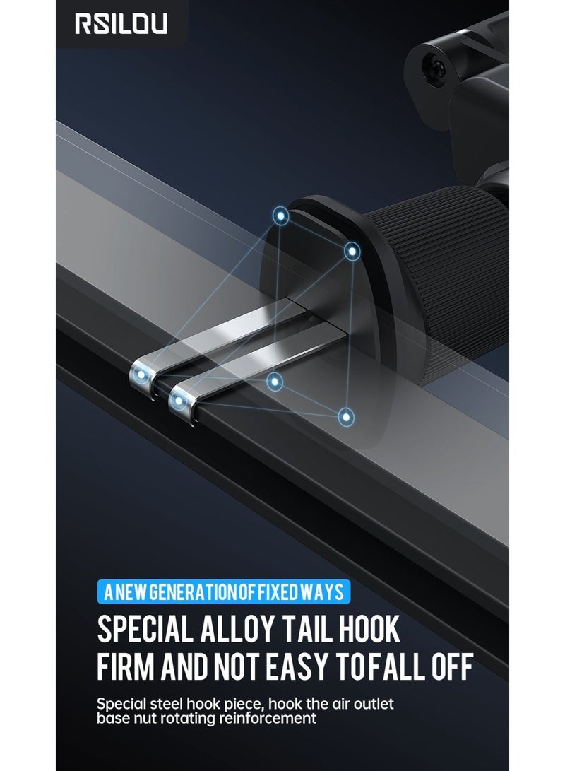 RSILOU R4515 Mini Car Phone Mount – Secure Air Vent Holder for iPhone 15/14/13/12, Samsung Galaxy, Huawei & Android | Strong Alloy Grip | Charger-Friendly Design - Image 5