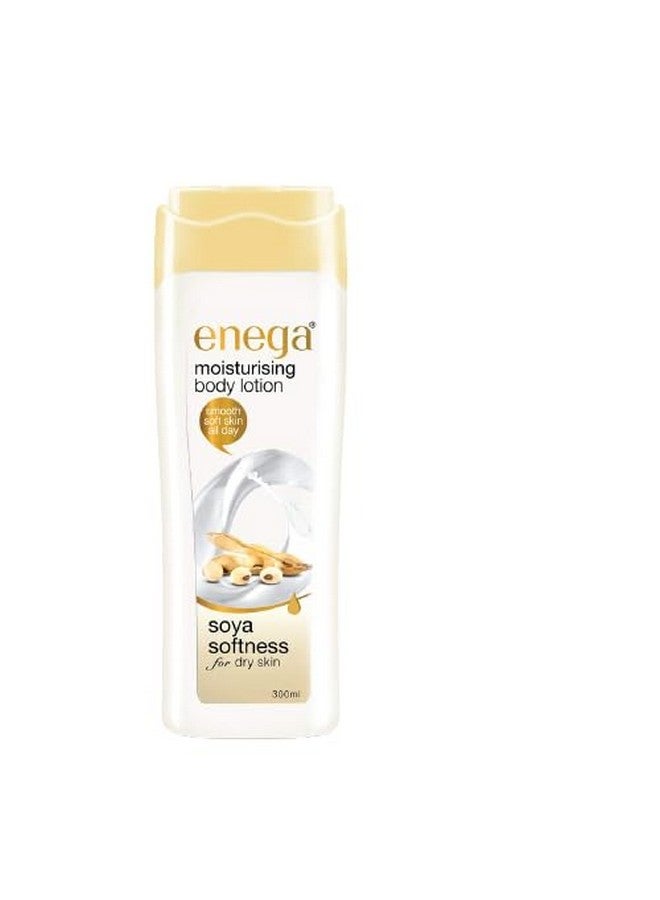 Enega Soya Softness for Dry Skin Non Grassy & Deep Nourish Moisturizing Body Lotion for Men & Women - 300 ML (Pack of 1) - Image 1