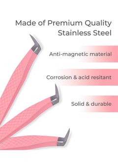 Stacy Lash Eyelash Extension Tweezersprecision Tool For Premade Fans & Volume Extensionscurved Tipfalse Lashes Supplies  - Image 3