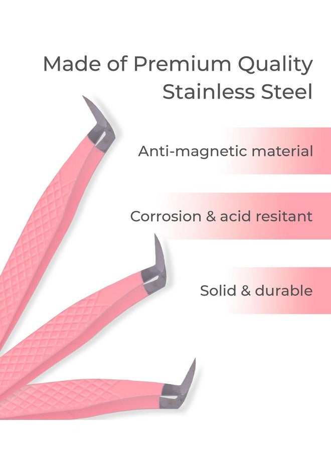 Stacy Lash - Eyelash Extension Tweezersprecision Tool For Premade Fans & Volume Extensionscurved Tipfalse Lashes Supplies - Image 1
