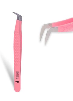 Stacy Lash Eyelash Extension Tweezersprecision Tool For Premade Fans & Volume Extensionscurved Tipfalse Lashes Supplies  - Image 1