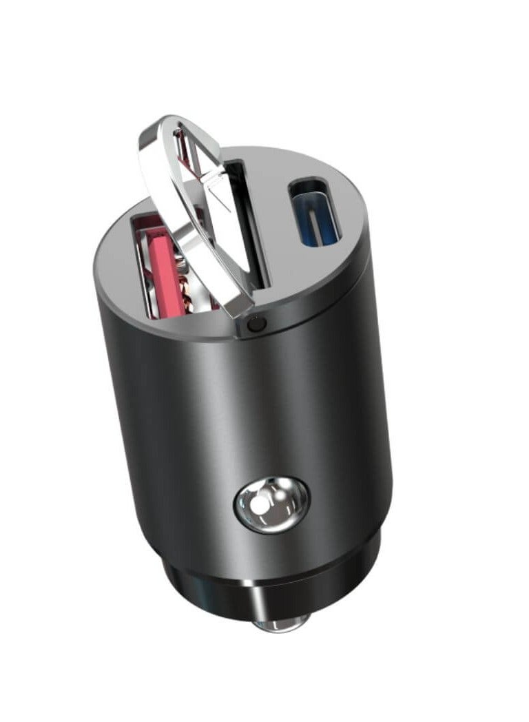 Huntkey C45 Car Charger 45W Dual Port USB-C + USB-A