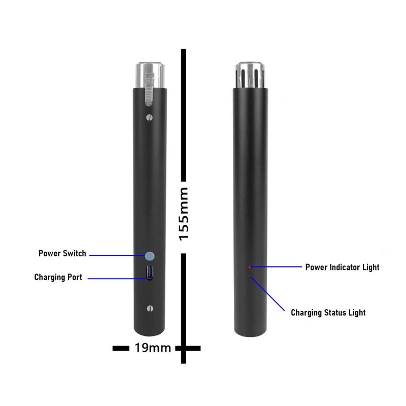 48V Phantom Power Microphone Preamp With 28dB Gain Slim Aluminum Alloy Design Low Noise XLR Interface For Studio Stage Recording - Image 5