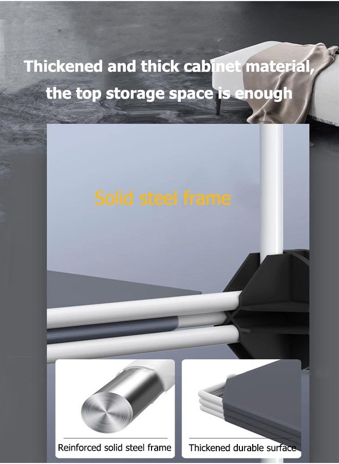 XiuWoo - Portable Fabric Canvas Wardrobe With Storage Cupboard Organiser，Portable Wardrobe Wardrobe with 12 Compartments, Combined Space-Saving Clothing Storage Organizer with Clothes Rail - Image 1