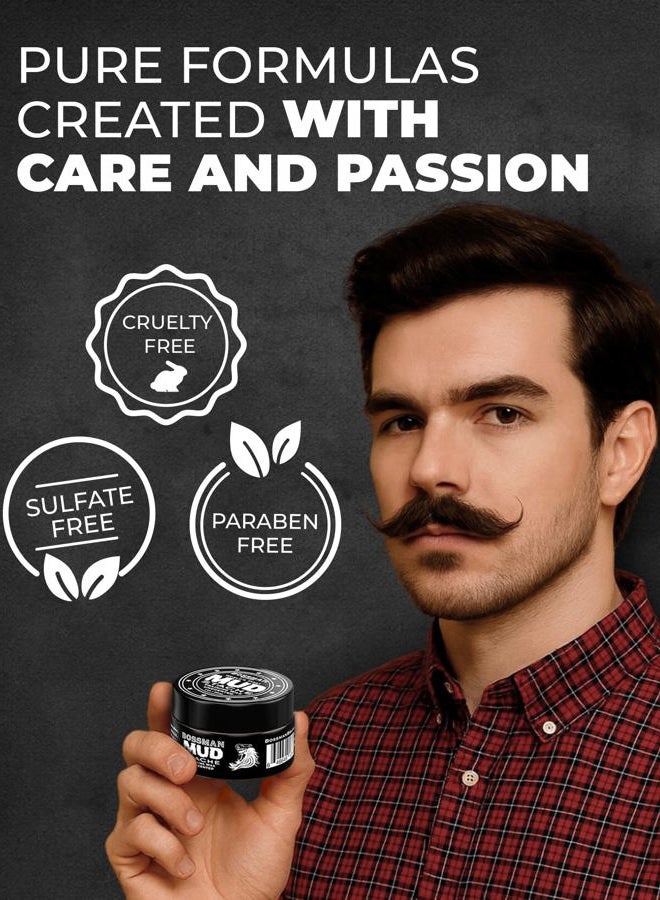 bossman Complete Beard Kit – Men's Beard Oil Jelly, Fortifying Shower Conditioner, Balm, Mustache Wax & Comb – Beard Softener & Grooming Care (Magic Scent) - Image 3