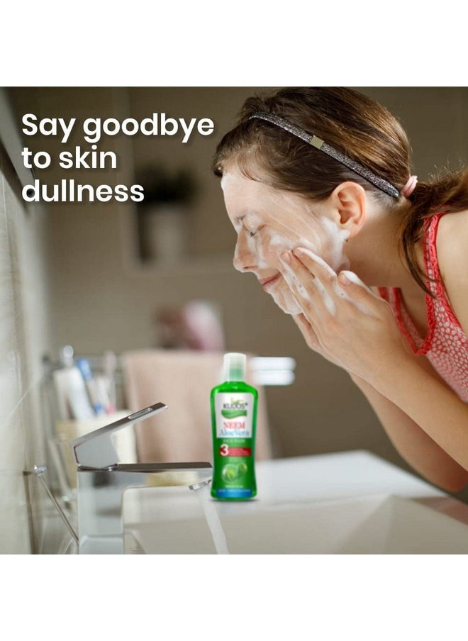 Kudos - Neem Aloe Vera Face Wash Neem Face Wash Cleanser For Acne And Pimples Complete Face Care 120Ml (Pack Of 4) - Image 1