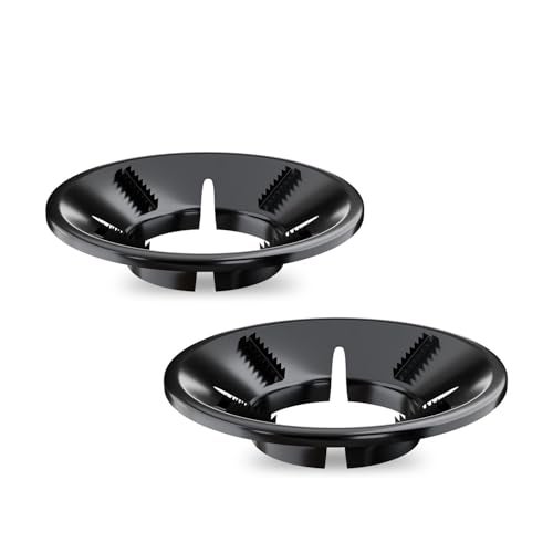 Lifelong Gas Burner Stand | Pack of 2 | Gas Saver Jali | Stove 2 Burner | Energy Saver | Home Gas Stove Fire & Windproof | Washable Round Stand | Gas Saver for Efficient Cooking (LLGSS04,Black) - Image 1
