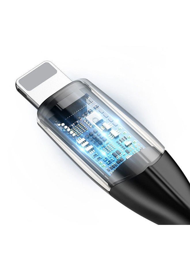 NIBEMINENT - iPhone Charger Lightning Cable-Fast Charging Nylon Braided Phone Cord Compatible with 13 12 Pro Max 11 XR XS 10 8 Plus 7 6 6s 5c,SE 2020,iPad Black - Image 1