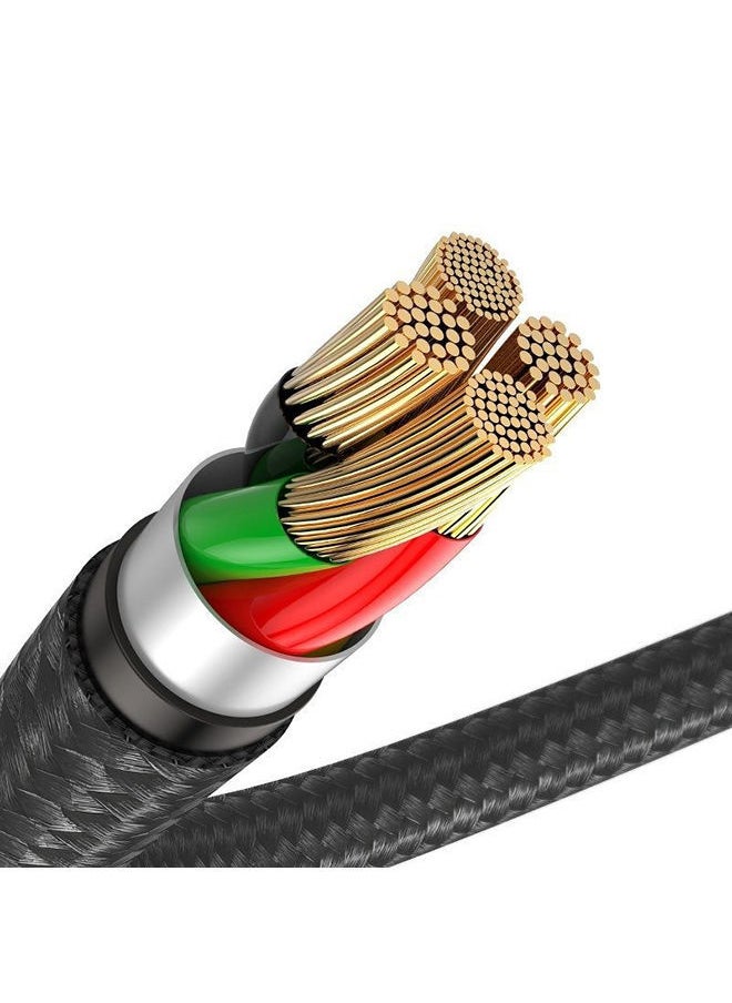 NIBEMINENT - iPhone Charger Lightning Cable-Fast Charging Nylon Braided Phone Cord Compatible with 13 12 Pro Max 11 XR XS 10 8 Plus 7 6 6s 5c,SE 2020,iPad Black - Image 1