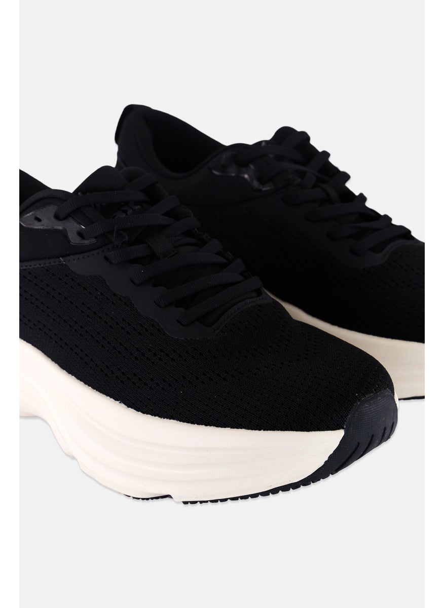 RBX - Men Lace Up Brand Logo Outdoor Shoes, Black/Beige - Image 1