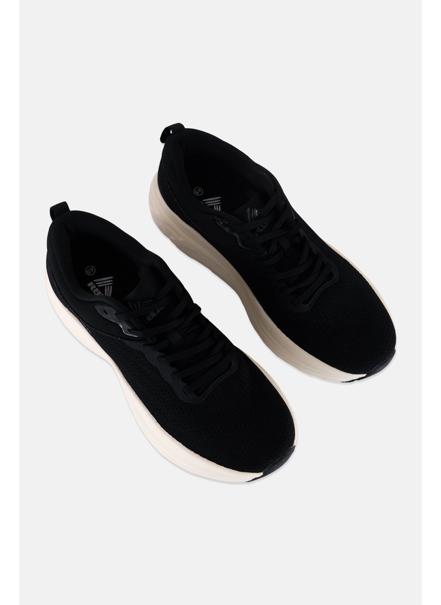 RBX - Men Lace Up Brand Logo Outdoor Shoes, Black/Beige - Image 1
