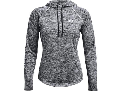 Under Armour Women's UA Velocity Wordmark Hoodie, Black / White-001, Small - Image 4