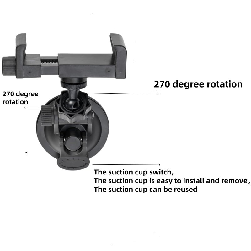 LamYHeng Window Mount for Security Camera,Rotating Suction Mount Bracket,Compatible with Universal Security Cameras Monitor - Image 3