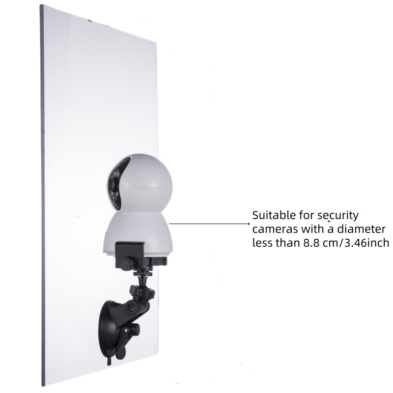 LamYHeng Window Mount for Security Camera,Rotating Suction Mount Bracket,Compatible with Universal Security Cameras Monitor - Image 4