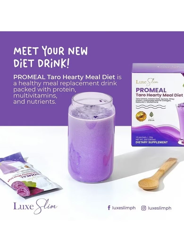Luxe Slim ProMeal Taro Healthy Meal Diet 35g x 10 - Image 2