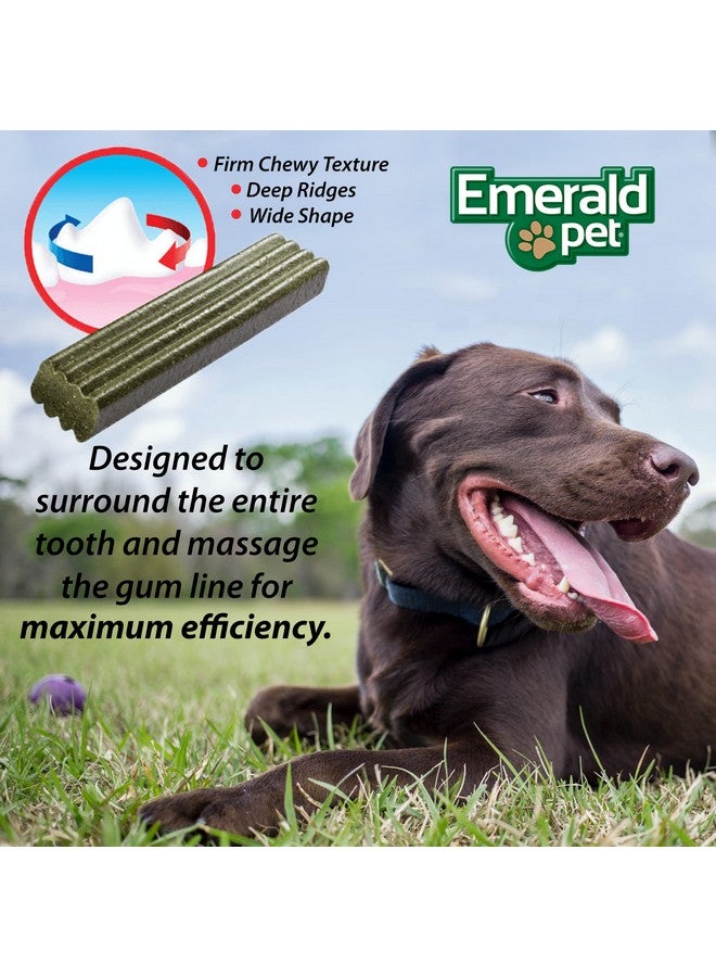 إميرالد بيت مكافآت أسنان الكلاب من إيميرالد بيت فريش سمايليز - مكافآت أسنان طبيعية لذيذة ومضغية للكلاب لأسنان نظيفة ونفس منعش ولثة صحية - مضغ أسنان خالٍ من الحبوب - صنع في الولايات المتحدة الأمريكية - كبير، 12.5 أونصة - Image 5