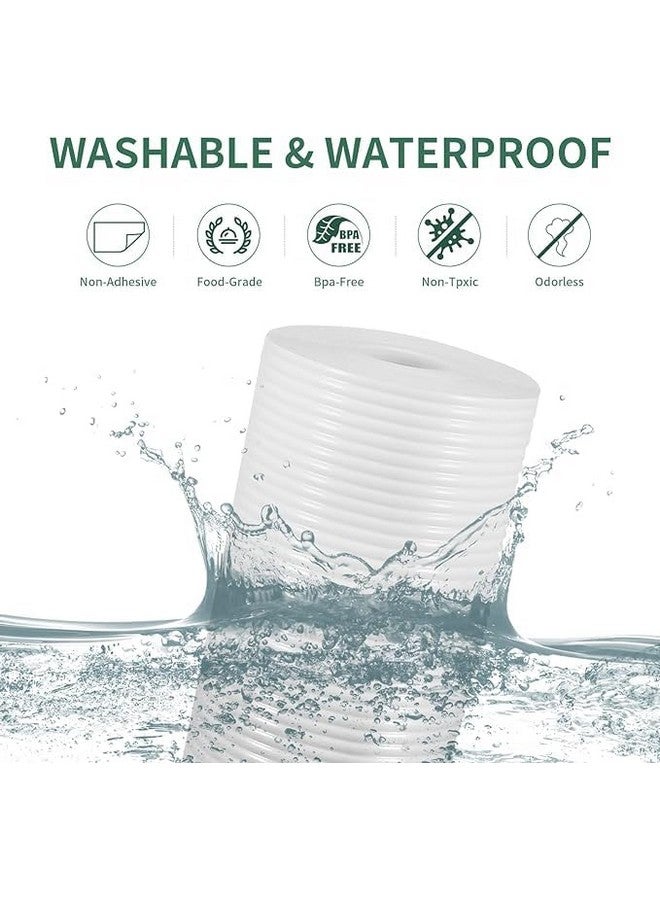 ElastPro Ethylene Vinyl Acetate 45 Cm x 10 M Frosty White Food Grade Solid EVA Anti Slip Washable Matsheet For Fridge, Kitchen, Drawer, Shelf Liner, Table (Line Texture, Frosty White) - Image 3