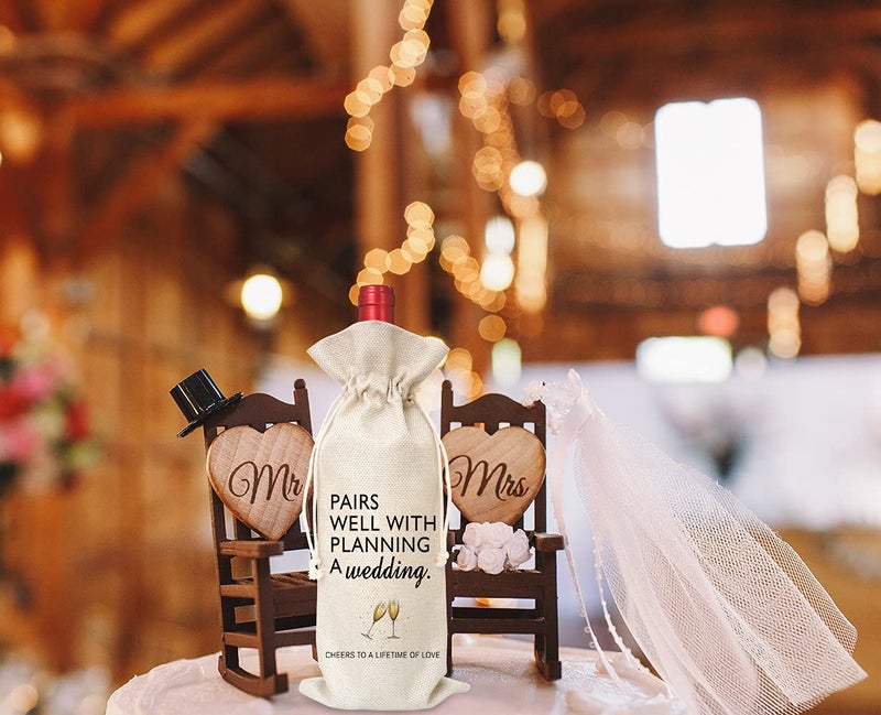 Tesedupoole Wine Bag Wedding Gift for Mr and Mrs - Engagement Gift J14 - Image 5