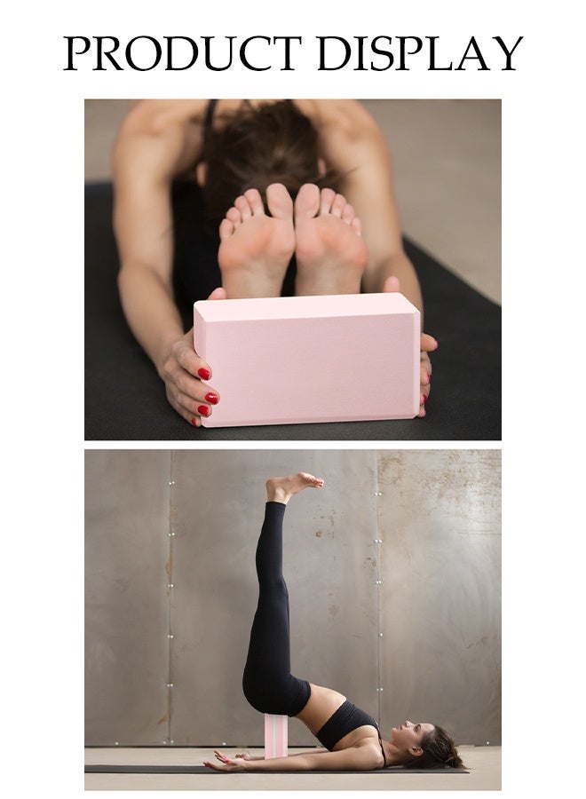 DUNISO Yoga Block，Body Stretching Foam Blocks，Non-Slip Supportive High-density EVA Yoga Block，for Yoga, Pilates, Meditation , Aid Balance, Support and Deepen Poses，23*15*7.5cm - Image 5