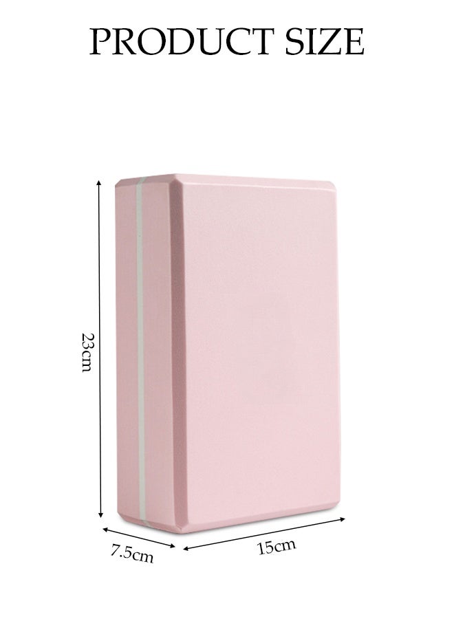DUNISO Yoga Block，Body Stretching Foam Blocks，Non-Slip Supportive High-density EVA Yoga Block，for Yoga, Pilates, Meditation , Aid Balance, Support and Deepen Poses，23*15*7.5cm - Image 2