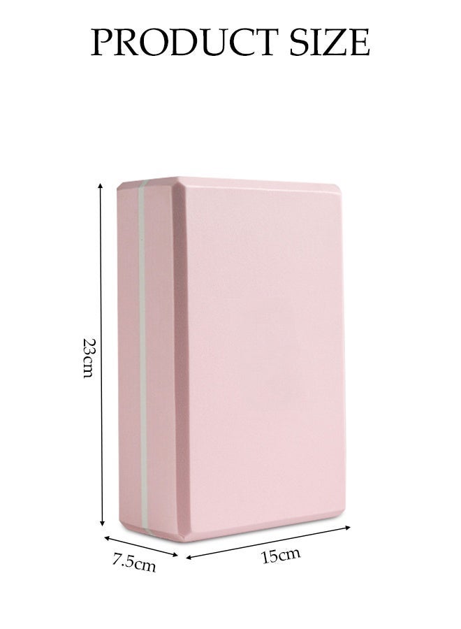 DUNISO Yoga Block，Body Stretching Foam Blocks，Non-Slip Supportive High-density EVA Yoga Block，for Yoga, Pilates, Meditation , Aid Balance, Support and Deepen Poses，23*15*7.5cm - Image 3