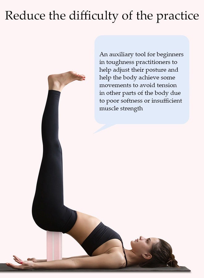 DUNISO Yoga Block，Body Stretching Foam Blocks，Non-Slip Supportive High-density EVA Yoga Block，for Yoga, Pilates, Meditation , Aid Balance, Support and Deepen Poses，23*15*7.5cm - Image 5