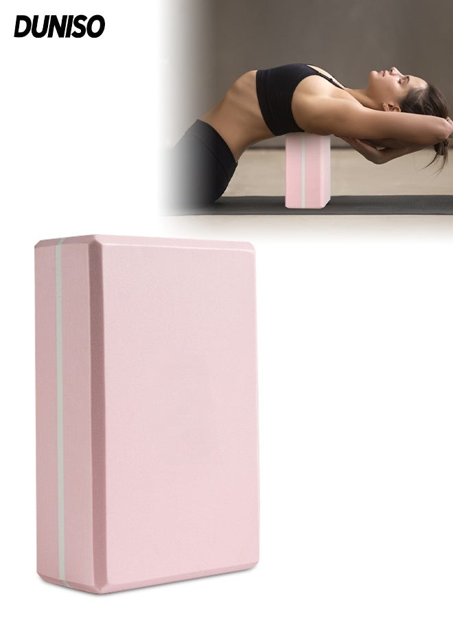 DUNISO Yoga Block，Body Stretching Foam Blocks，Non-Slip Supportive High-density EVA Yoga Block，for Yoga, Pilates, Meditation , Aid Balance, Support and Deepen Poses，23*15*7.5cm - Image 2