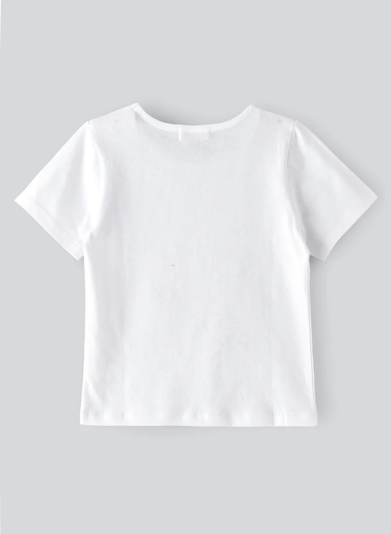 Jelliene Jelliene Girls Cotton T-shirt, Soft and Comfortable Cotton T-shirt for Girls, Breathable and Skin-Friendly, Perfect for Everyday Wear