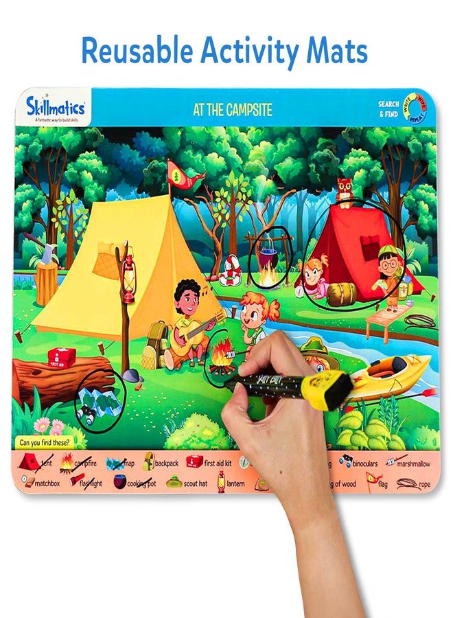 سكيلماتيكس لعبة البحث والاكتشاف التعليمية من سكيل ماتيكس - ألعاب تعليمية قابلة لإعادة الاستخدام لمرحلة ما قبل المدرسة، مثالية للأطفال الصغار الذين يحبون الألعاب والفنون والحرف اليدوية، وتنمي المفردات، وهدية مناسبة للأعمار من 3 إلى 6 سنوات. - Image 3