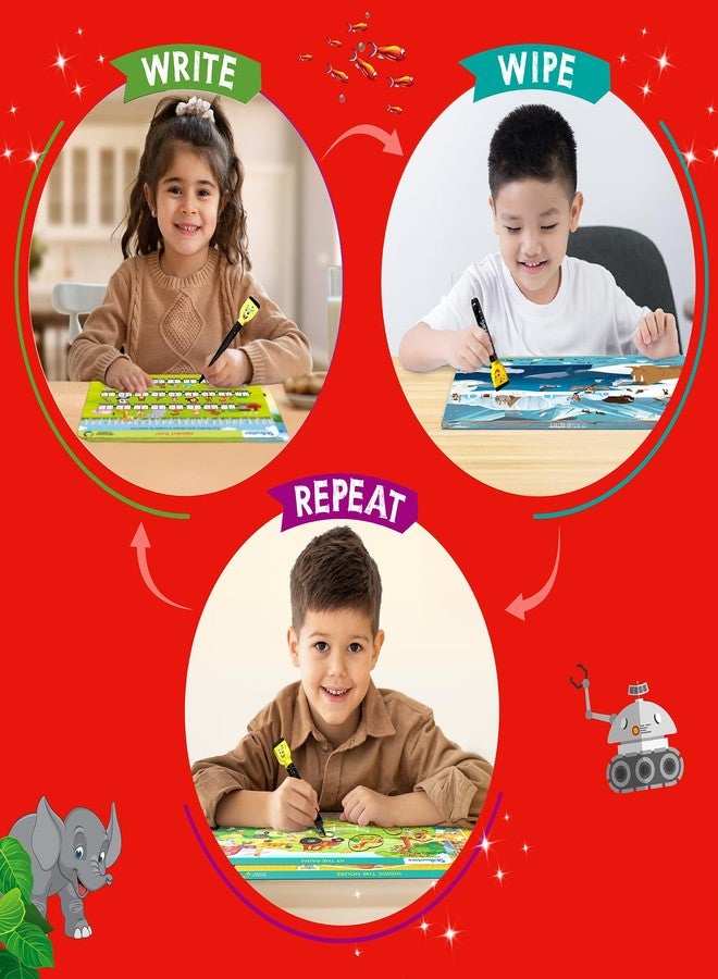 سكيلماتيكس لعبة البحث والاكتشاف التعليمية من سكيل ماتيكس - ألعاب تعليمية قابلة لإعادة الاستخدام لمرحلة ما قبل المدرسة، مثالية للأطفال الصغار الذين يحبون الألعاب والفنون والحرف اليدوية، وتنمي المفردات، وهدية مناسبة للأعمار من 3 إلى 6 سنوات. - Image 5