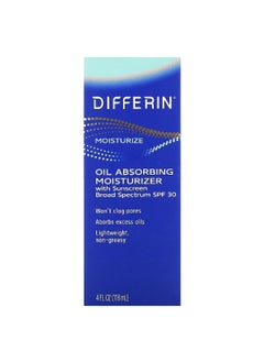 differin Differin, Oil Absorbing Moisturizer with Sunscreen, SPF 30, 4 fl oz (118 ml)  - Image 2