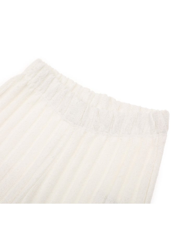 Zara kids' Comfortable Breathable Solid Striped Knit Pants - Straight Leg Casual Trousers - Image 4